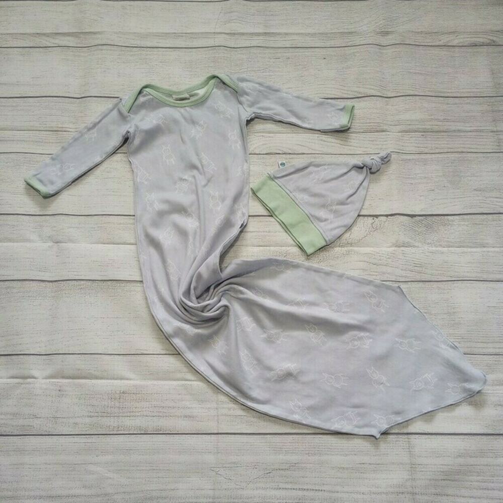 0/3m Purl Lamb Pig Gown & Hat